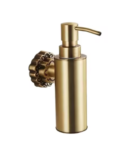 Dispensador de jabón de metal de lujo hecho a mano, oro brillante, nuevo contenedor de jabón líquido, doble característica, superventas - Product Image 6