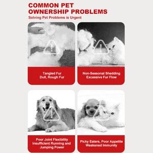 高評価のペット用オキアミ油タブレット、毛並みのケアと関節の保護のための栄養補助食品、猫と犬の両方に適しています - Product Image 2