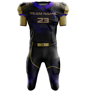 Uniforme de fútbol americano con diseño de logotipo personalizado para hombre, nuevo estilo con mangas cortas, ropa de práctica de servicio OEM - Product Image 5