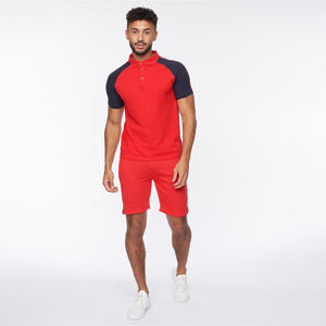Polos à demi-manches et shorts ensemble décontracté d'été ensembles de survêtement de mode pour hommes, polo personnalisé et ensemble court - Product Image 1