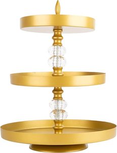 Copper Hammered Metal Cake Stand Home Decorative Wholesale Handmade Customized Design Latest Decorative Metal Cake Stand - Product Image 2