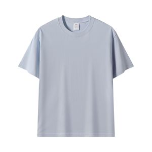 Logo personnalisé 100% coton T-Shirt 180-230 GSM basique col rond haut décontracté pour hommes polyester/coton matériel T-shirt pour hommes - Product Image 4