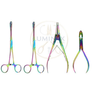 Logo personnalisé le plus vendu en acier inoxydable de qualité supérieure pince à piercing pour les lèvres septum outils de piercing corporel - Product Image 3