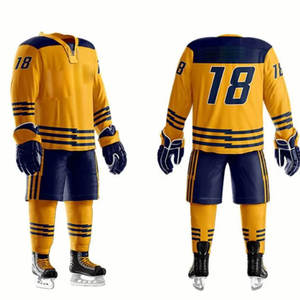 Uniforme de Hockey sobre Hielo de Diseño Único, Talla Grande para Hombre, Color Personalizado, Nuevo, Uniformes de Hockey sobre Hielo de Alta Calidad al por Mayor de Pakistán - Product Image 1