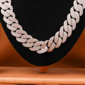 Men's Luxury 925 Sterling Silver Cuban Link <b>Chain</b> Hip Hop Style Fully <b>Iced</b> Diamond <b>Chain</b> Body Jewelry Party Moissinatie Cut - Product Image 1