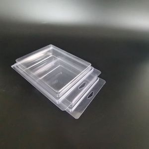 Factory custom PVC packaging box PET transparent folding blister box gift scrub box