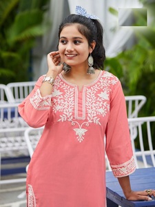 Kurti corto de diseñador de trabajo de bordado pesado para fiesta de boda al aire libre de proveedor indio a precio mayorista - Product Image 5