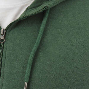 Sweats à capuche zippés pour hommes Veste personnalisée respirante unie Sweat à capuche zippé pour hommes Sweat à capuche zippé vierge avec fermeture éclair sur le visage Sweat à capuche pour hommes en coton à manches longues - Product Image 3