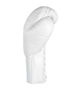 Gants de boxe en cuir véritable/cuir artificiel de haute qualité pour l'entraînement en extérieur, argent, blanc, marine, lacets, nouveaux, professionnels, Winning - Product Image 3