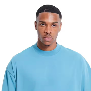 Nueva llegada de moda de gran tamaño gota hombro camiseta cremallera de calidad personalizada impresión 3D bordado Logo sólido 3D impreso - Product Image 3