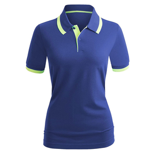 Nuevas señoras de moda para polos de algodón transpirable colorido con estilo informal de diseño de poliéster bordado estampado completo - Product Image 2