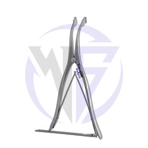 Écarteur d'épandeur à lame ergonomique 10 instruments chirurgicaux 20/15mm lames dentelées croisées en acier inoxydable allemand utilisation manuelle - Product Image 2