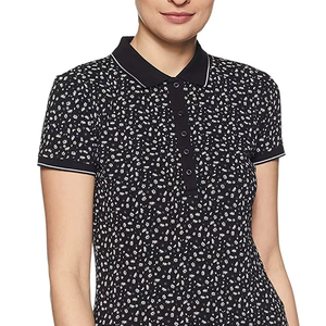 Camiseta de Manga Corta para Mujer, 100% Algodón, Transpirable, Lisa, con Logotipo Personalizado de Alta Calidad, Color Personalizado, Precio Bajo - Product Image 3