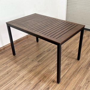 Modern Minimalist 4-Person Home Furniture <b>Dining</b> <b>Table</b> and Chairs Set-Iron - Product Image 2