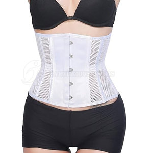 Corset de fitness haut pour femmes bouton sans couture couleur unie utilisation extérieure Shapewear Logo confortable accepté conception personnalisée - Product Image 2