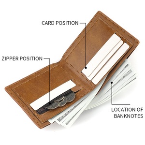 Petit portefeuille en cuir avec porte-monnaie - Product Image 5
