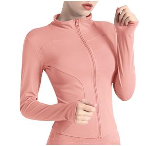 Haut de yoga personnalisé en spandex/nylon respirant, taille plus, vestes de fitness pour femmes, vêtements de sport légers et extensibles, entraînement - Product Image 3