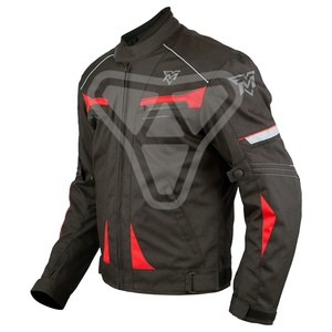 Vêtements de sport courts légers toutes saisons pour hommes approuvés CE Veste de moto en textile imperméable et respirant grande taille - Product Image 1