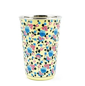 Verre à vin gobelet à eau fabriqué à la main en métal émaillé de style unique pour restaurant, bar ou café - Product Image 2