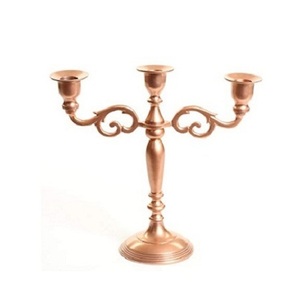 เชิงเทียนสีอลูมิเนียมทองแดงเชิงเทียนเชิงเทียนที่มีคุณภาพพิเศษสำหรับการตกแต่งและการใช้แสง - Product Image 1