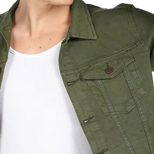 Veste en jean élégante pour homme, vêtements décontractés, vente en gros OEM, veste en jean en coton de haute qualité pour homme, veste en denim personnalisée pour homme - Product Image 6
