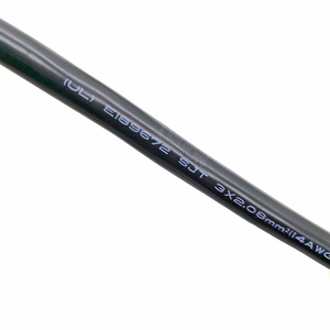 Câble audio-vidéo pour haut-parleur à paire torsadée noire SJT avec blindage tressé et gaine en PVC, résolution 1080P, 3 x 2,08 mm², fil 14 AWG - Product Image 1
