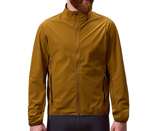 Veste de cyclisme pour homme SPRINT SPORTS, coupe-vent, écologique, séchage rapide, manches longues, couleur moutarde, 100% polyester - Product Image 1