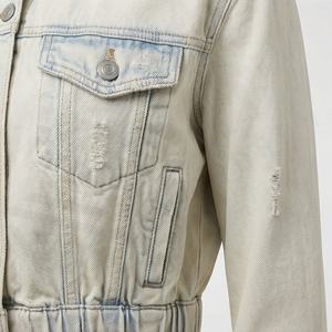 Chaqueta Trucker Vaquera Casual Personalizada para Hombre, Tallas Grandes y Altas, 100% Algodón, Opción de Logotipo Frontal, Chaqueta Transpirable para Invierno - Product Image 5