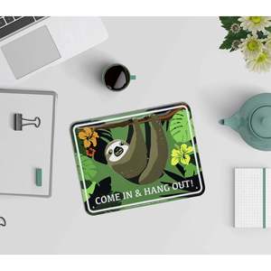 ป้ายโลหะรูปสลอธสำหรับตกแต่งบ้าน ใช้ตกแต่งบ้านและเป็นที่แขวนได้ - Product Image 2