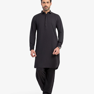 Salwar Kameez Clásico para Hombre Pakistaní, Vestimenta Tradicional Islámica del Sur de Asia, Corte Regular, para Bodas, Eid, Casual - Product Image 1