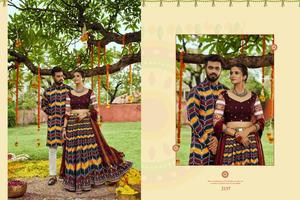 Heavy Navratri Pareja Colección Lehenga Choli y Mens Kurta Pant para Festival Wear Disponible a Precio de Exportación - Product Image 3