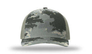 Casquette de camionneur unisexe en coton 100% de haute qualité, 6 panneaux, logo brodé 3D personnalisé, imprimé, maille pré-courbée, style sportif et outdoor, camouflage - Product Image 4