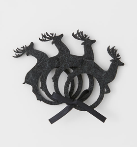 Metal Napkin Ring with reindeer design <b>Matte</b> Wedding Banquet Birthday Party <b>Table</b> Decoration Accessories Wholesale Supplier - Product Image 1