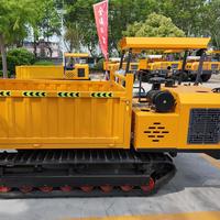 4-tons rupsbandtransporter met zelflossysteem, kleine rupsdumper voor het vervoeren van fruit uit boomgaarden