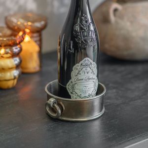 Luxury Stainless Steel Nickel Plated Eco-Friendly Axiom Brand <b>Bottle</b> <b>Coaster</b> Dining Table Home Bar Kitchen Decor Accessories - Product Image 4