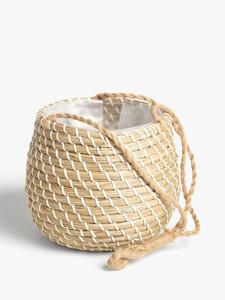 Hot Item Natural Hanging Planter Pot, Seagrass Water Hyacinth Woven Flower Pot for Home Garden OEM ODM - Product Image 6