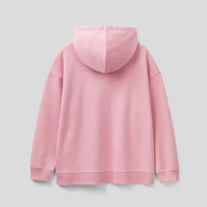 Casual diseño en blanco Color Rosa personalizado pulóver 500G peso pesado algodón manga larga precio barato calidad superior mujeres sudaderas con capucha 2025 - Product Image 5