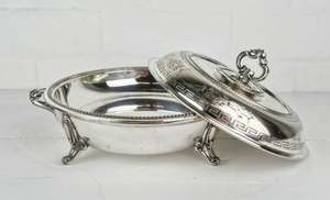 Plat de restauration avec un élégant matériau en acier inoxydable, récipient à beurre à usage domestique, fromage blanc de table de mariage et serveur de lait caillé - Product Image 2