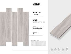 Baldosas de cerámica decorativas para balcón y exteriores de 200x1200mm, baldosas de porcelana de la India más vendidas - Product Image 5