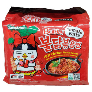 Samyang Buldak Pâtes Tomates Saveur Poulet Chaud Ramen - 140g x 5 Samyang Buldak Nouilles Poulet Épicé-Saveur PASTA TOMATE - Product Image 4