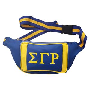กระเป๋าคาดเอว/กระเป๋าคาดอก Sigma Gamma Rho ผ้าฝ้ายน้ำหนักเบา ทรงกล่อง ซิปปิด ใช้ได้ทั้งชายและหญิง ปรับแต่งได้ พร้อมลายเข็มขัด - Product Image 1