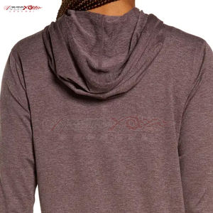 Sudadera con cremallera transpirable para mujer con ajuste delgado y cordón ajustable para ropa deportiva diaria, Sudadera ligera con cremallera para mujer - Product Image 5