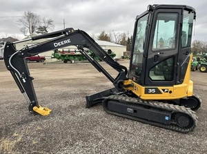 Mini-excavatrice sur chenilles John Deere 35P d'occasion, mini-excavatrice compacte hydraulique pour ferme, à vendre - Product Image 2