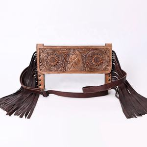 กระเป๋าสะพายข้างหนังวัวโบฮีเมียนสไตล์ตะวันตกดีไซน์ทันสมัยมีซิปปิดสำหรับฤดูใบไม้ร่วง - Product Image 2