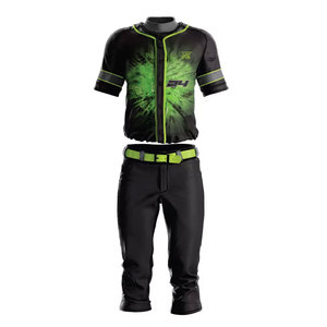 Uniforme de Béisbol Personalizado al por Mayor, Disponible en Colores Personalizados con Material Transpirable para Equipos Juveniles y Adultos - Product Image 1