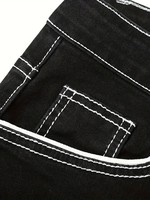Jeans Ajustados de Mezclilla con Lavado Ácido, Ligeros y Elegantes, Fabricante OEM, Marca Privada, Logotipo Personalizado Bordado, Color Sólido