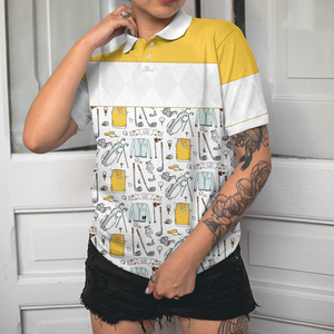 Nouveaux designs de haute qualité pour femmes, logo d'impression complète, sublimation personnalisée, polo de golf écologique pour femmes - Product Image 6