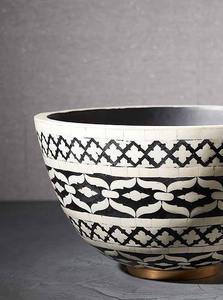 Hermoso cuenco decorativo con incrustaciones de hueso, cuenco de arte amigable con el presupuesto para el hogar, la Oficina y la decoración interior moderna de WORLD CRAFT IMPEX - Product Image 4