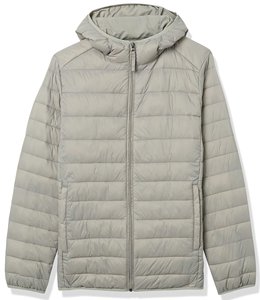 Men's Eco-Friendly Recycled Material Puffer <b>Jacket</b> Breathable Canvas Lining Winter Protection Stand Collar Front Logo <b>Pattern</b> - Product Image 5