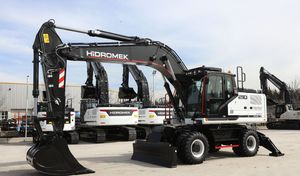 Vente en gros d'excavatrice sur pneus HIDROMEK HMK210W H4-Stage5, machine de construction hydraulique pour travaux de terrassement, moteur et pompe robustes - Product Image 6